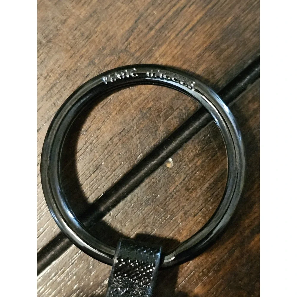 Marc Jacobs Snapshot Card Wallet With Keychain Black Shimmer